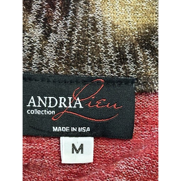 Andria Lieu Knit Open Front Cardigan Sz M - Picture 4 of 6